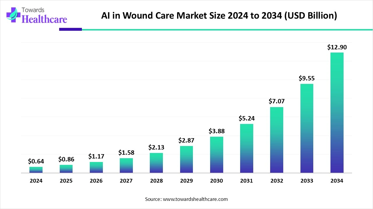 AI in Wound Care Market Size 2024 - 2034