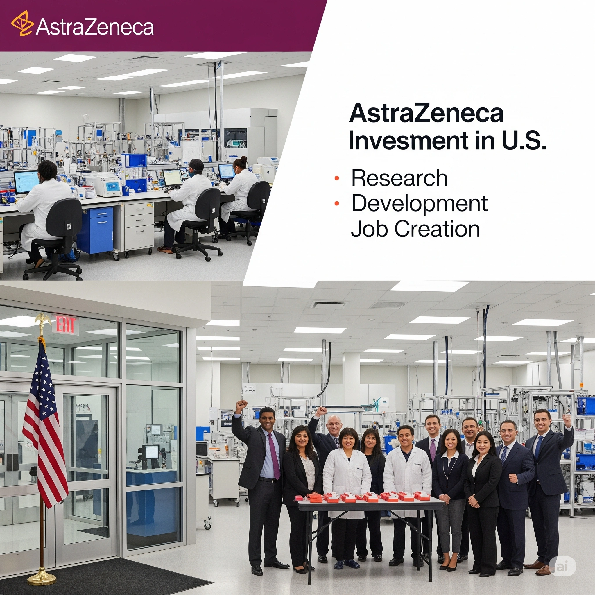 AstraZeneca announces major investment in U.S. manufacturing and research infrastructure AstraZeneca announces major investment in U.S. manufacturing and research infrastructure
