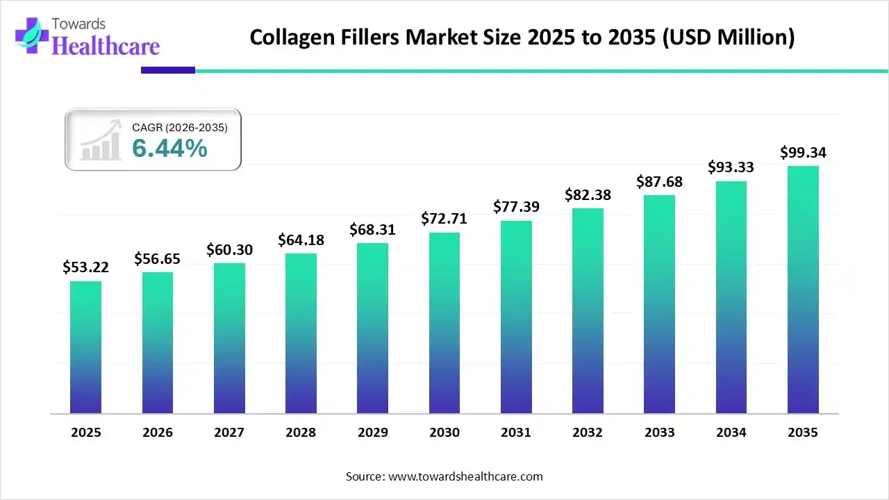 Collagen Fillers Market Size 2025 to 2035 Collagen Fillers Market Trends and Growth (2026)