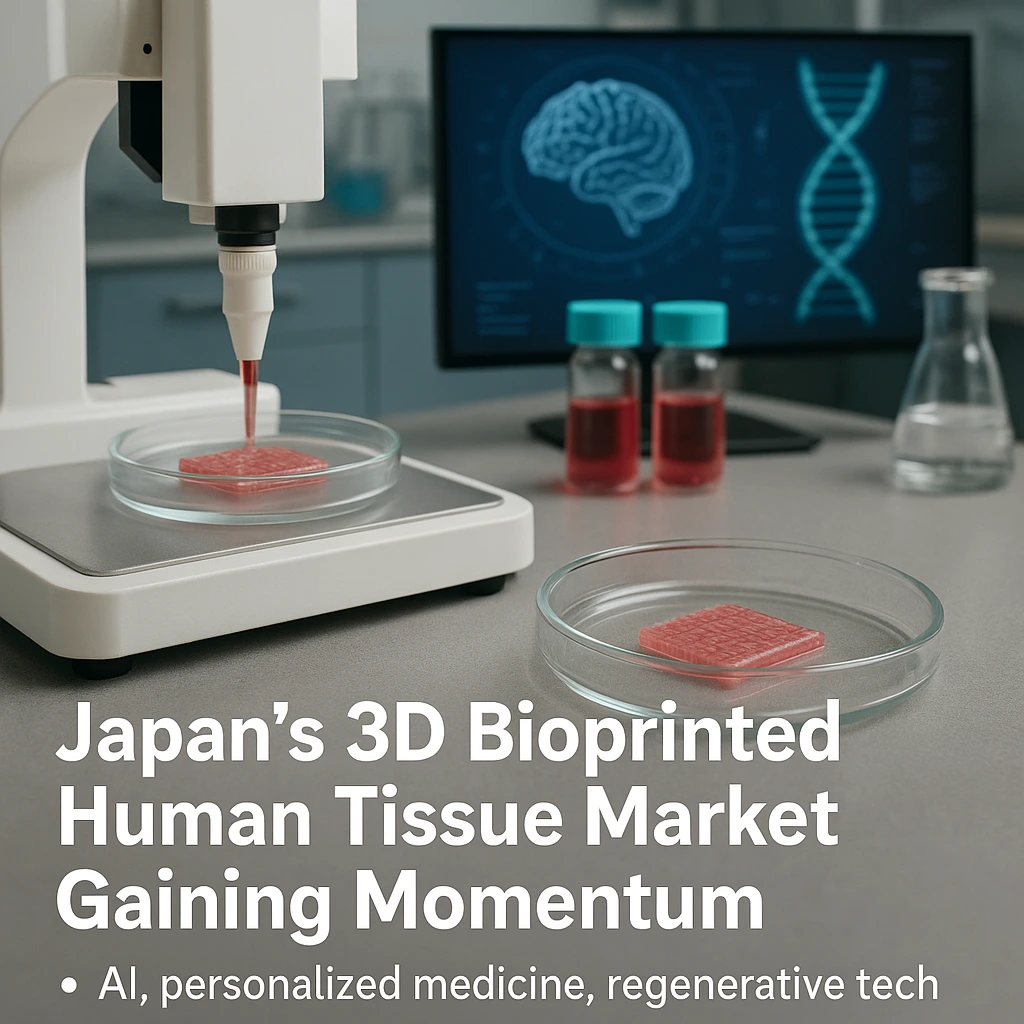 Japan's 3D Bioprinted Human Tissue Market Set to Grow Rapidly by 2025Japan's 3D Bioprinted Human Tissue Market Set to Grow Rapidly by 2025