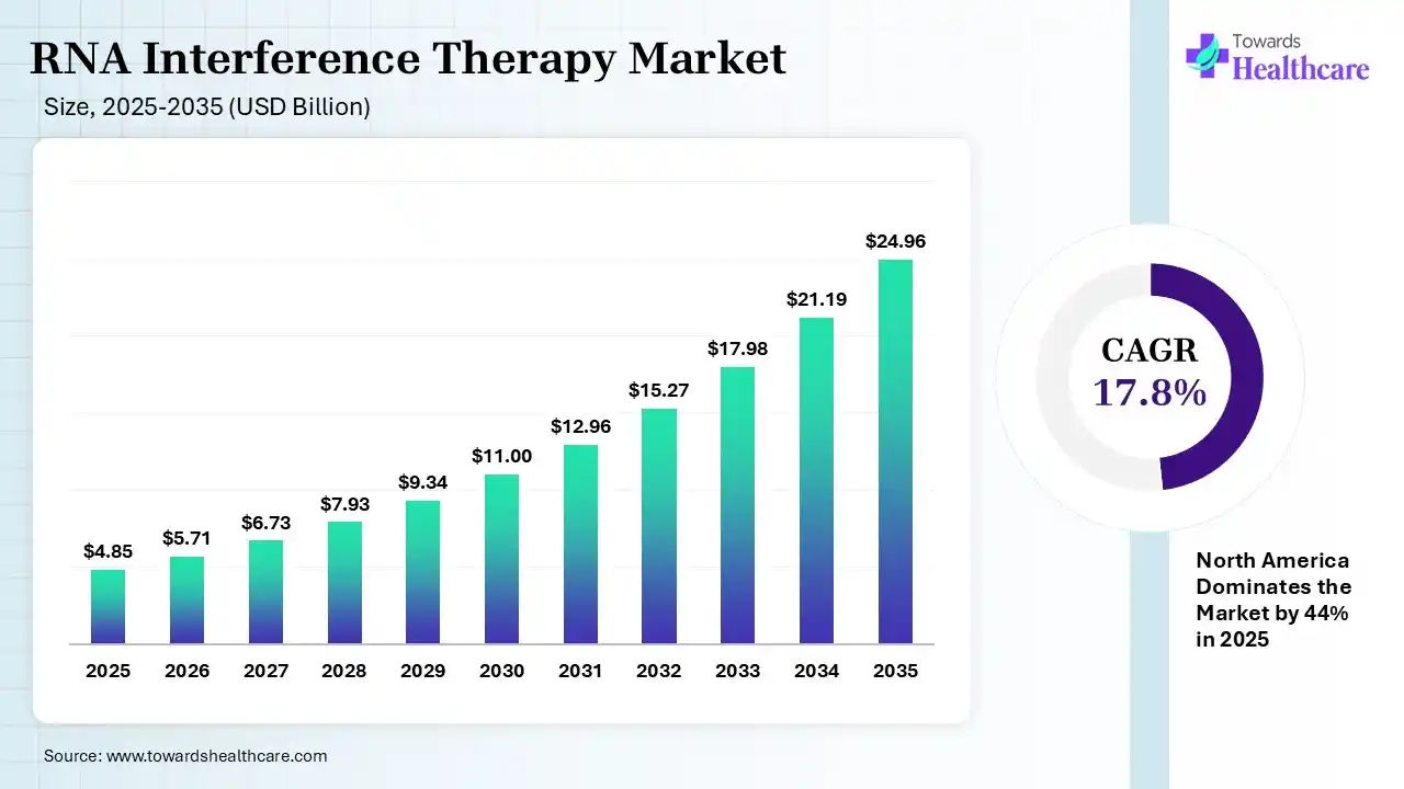 RNA Interference Therapy Market Size is USD 5.71 Billion in 2026.